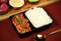 Chana Masala Rice Box with Boondi Raita