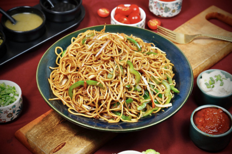 Veg Chowmein ( Desi Street Noodles )