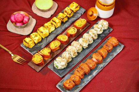 Veg Mini Platter (4 Boxes)(46 Pcs) Serves 4-5